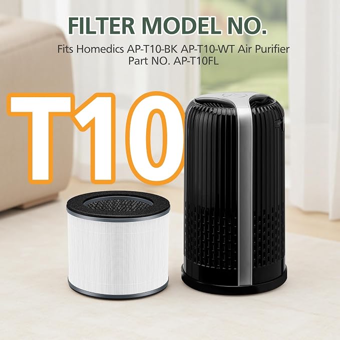 AP-T10FL Replacement Filter for HoMedics AP-T10-BK and AP-T10-WT Air Purifier - Image 8