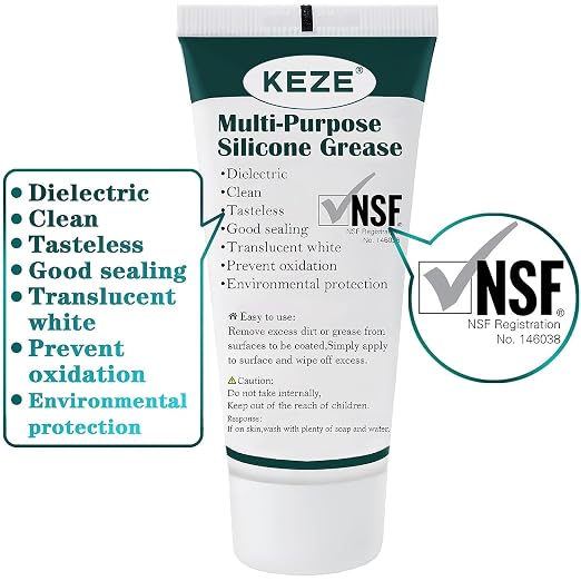 KEZE Food Grade Silicone Grease Pool Lube Tube O Rings Lubricant - Image 2
