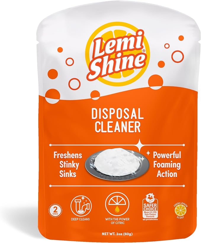 Lemi Shine Garbage Disposal Cleaner and Deodorizer Powered By Citric Acid | by LemiShine