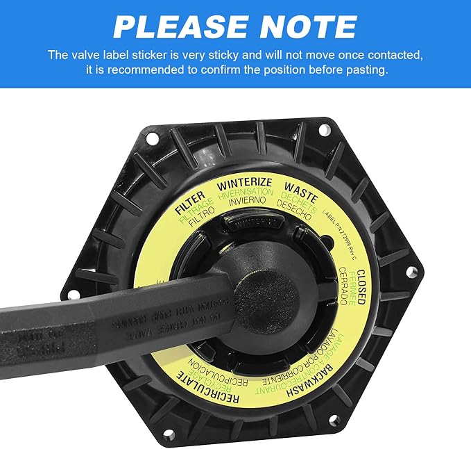 Sand Filter Valve Label Replacement Pentair Top Mount Valve Sticker 272599 | - Image 7