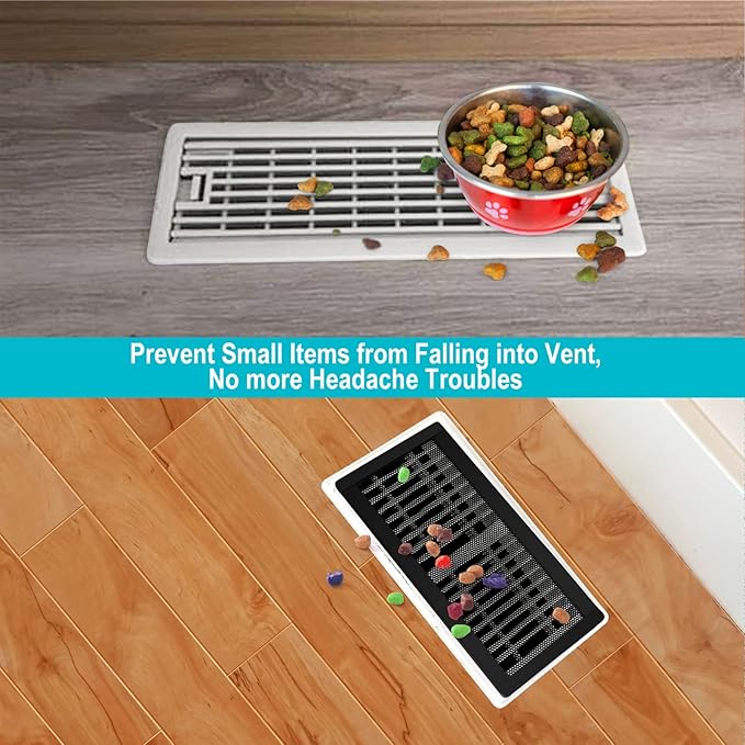 Magnetic Floor Register Vent Covers, 6 x 12 Inch Air Vent Filter Mesh, Sticky - Image 5