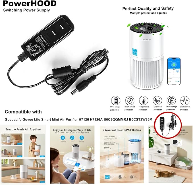 DC12V AC Power Adapter Compatible - Image 2