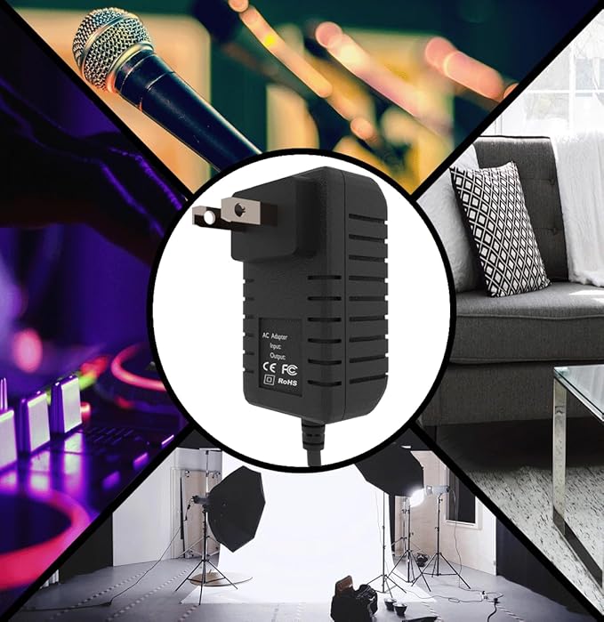 12V 1A AC/DC Adapter for MORENTO MR2566 Small Air Purifier Bedroom Office - Image 3