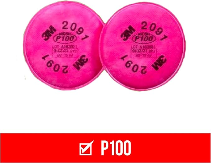 3M P100 Performance Filter 2091, 2 Pairs, Use - Image 2