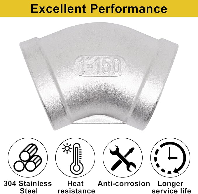 45 Degree Elbow 1PCS, Connector Coupler Apply to Outdoor/Garden/Industrial - Image 4
