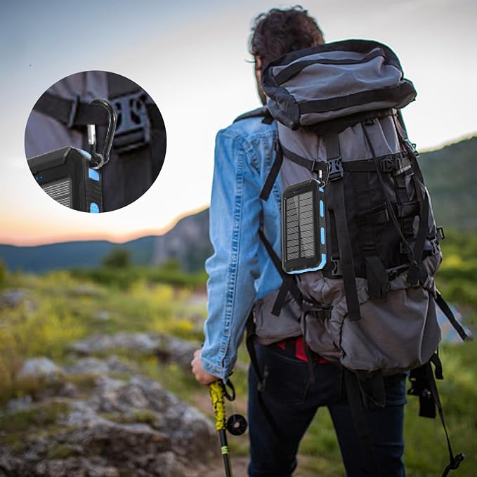 YELOMIN Solar Charger, 20000mAh Portable Type-C Solar Power Bank - Image 9