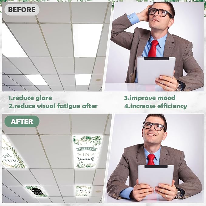 8Pcs Classroom Light Covers for Fluorescent Lights - Image 5