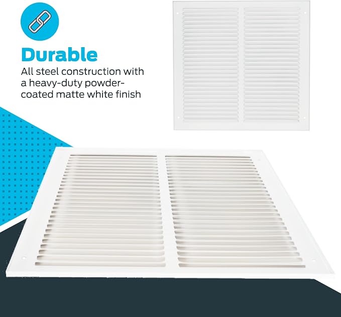 EZ-FLO 12 x 12 Inch Return Air Vent Cover - Image 5