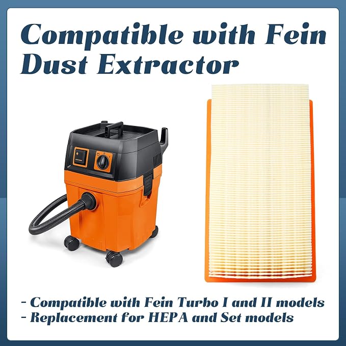 31345012010 Dust Extractor Flat Pleated Filter Compatible - Image 3