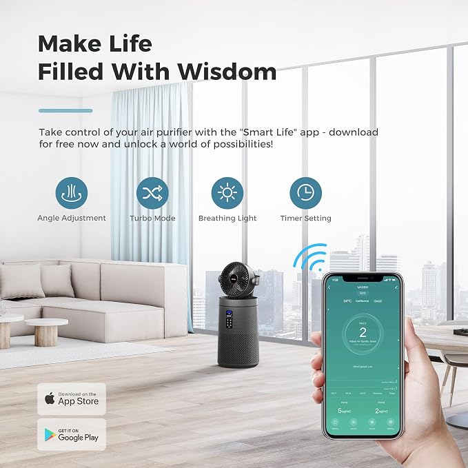 AROEVE Air Purifiers Fan for Home Large Room - Image 6