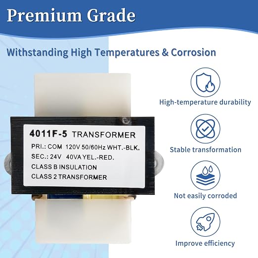 46-24124-06 HVAC Furnace Transformer 40VA 120/24V Compatible - Image 3