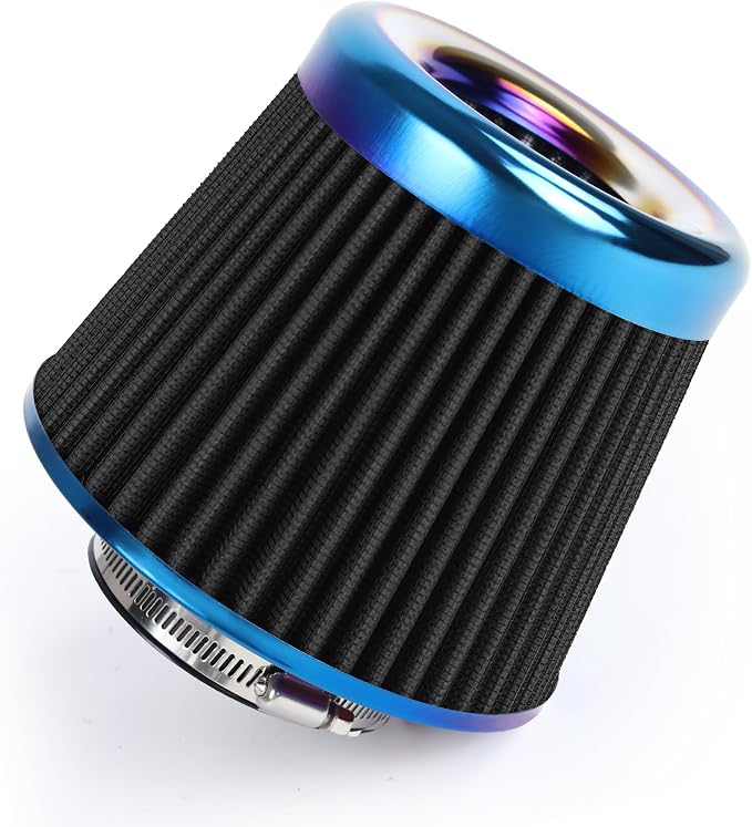 Universal Cold Air Intake Filter Clamp-On Replacement Air Filter Flange by DrivewithConfidence