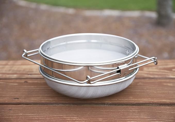 VIVO Stainless Steel Honey Strainer Double Sieve, Bee Keeping Equipment Filter - Image 8