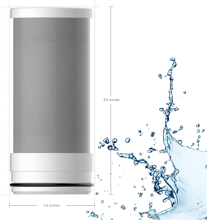 Amazon Basics Faucet Replacement Filter, Carbon Block Filter Fits Mist- Water - Image 4