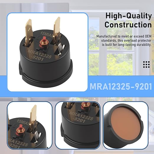 2 Pack MRA12325-9201 Refrigerator Compressor Overload Protector | Compatible - Image 5