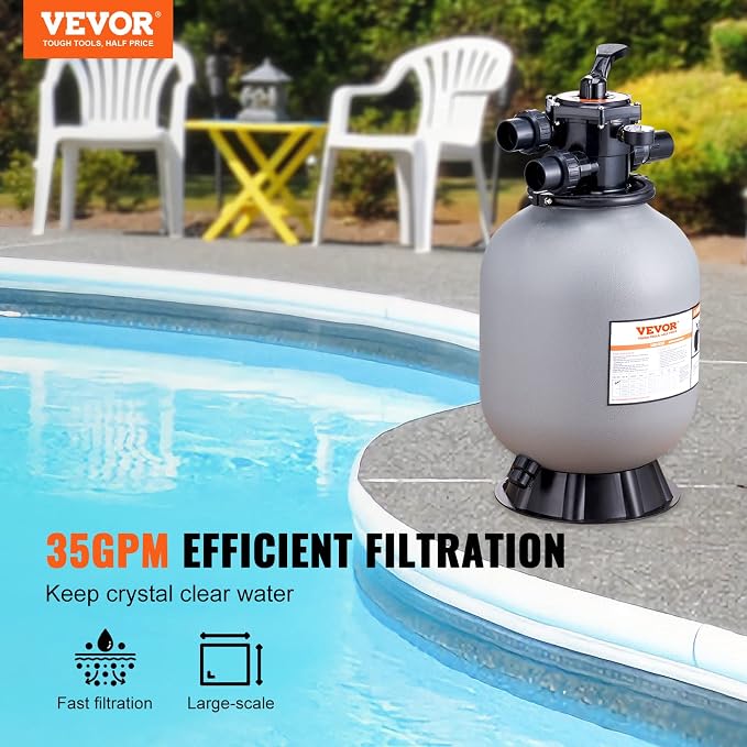 VEVOR 25023BX 16-inch, Above Inground Swimming Pool Sand System - Image 2
