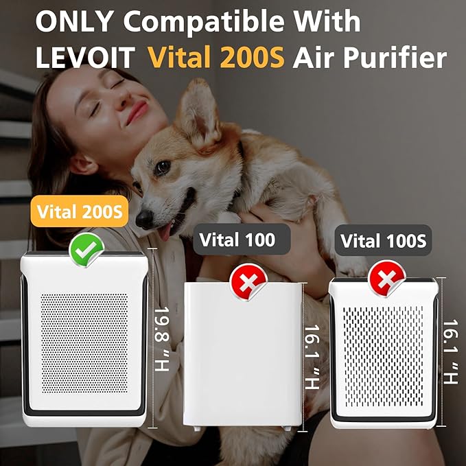 Vital 200S Replacement Filter for LEVOIT Vital 200S Vital 200S-P Air Purifier - Image 3