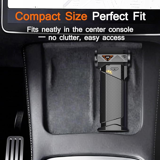 Compressed Air Duster, 2-in-1 Cordless Electric Air Duster & Mini Vacuum - Image 9