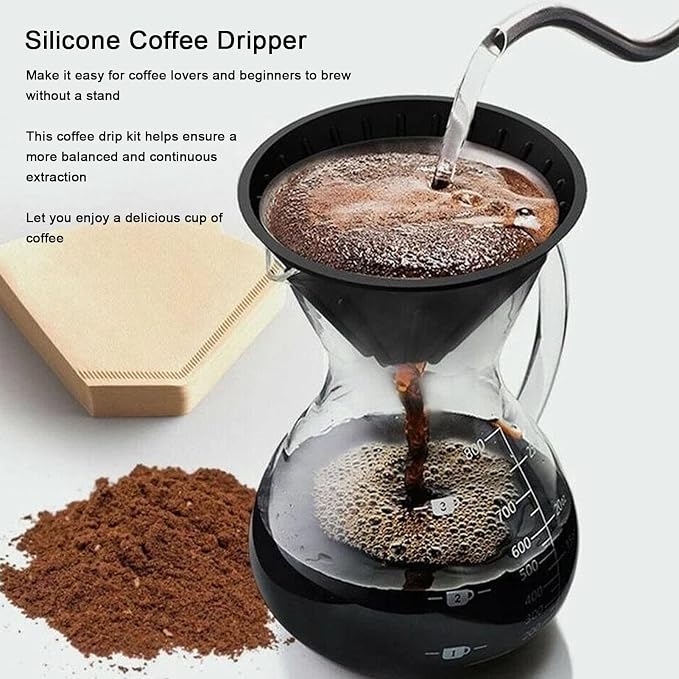 Silicone Coffee Dripper Collapsible Coffee Filter Foldable Portable Reusable - Image 8