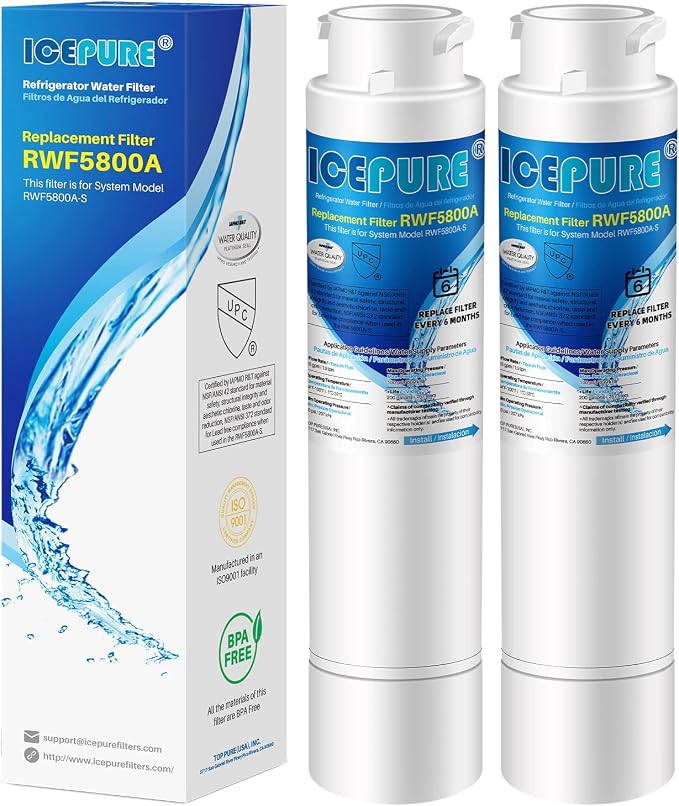 ICEPURE RWF5800A Refrigerator Water Filter Replacement by ICEPURE