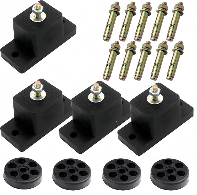 Anti Vibration Pads for Outdoor Mini Split, Anti-Vibration Shock Absorbing by TBPA