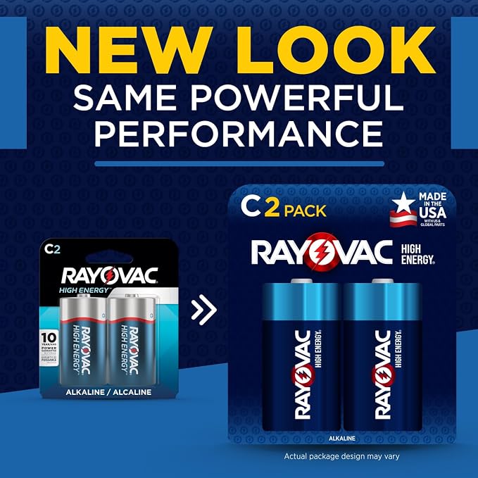 Rayovac C Batteries, C Cell Battery - Image 6