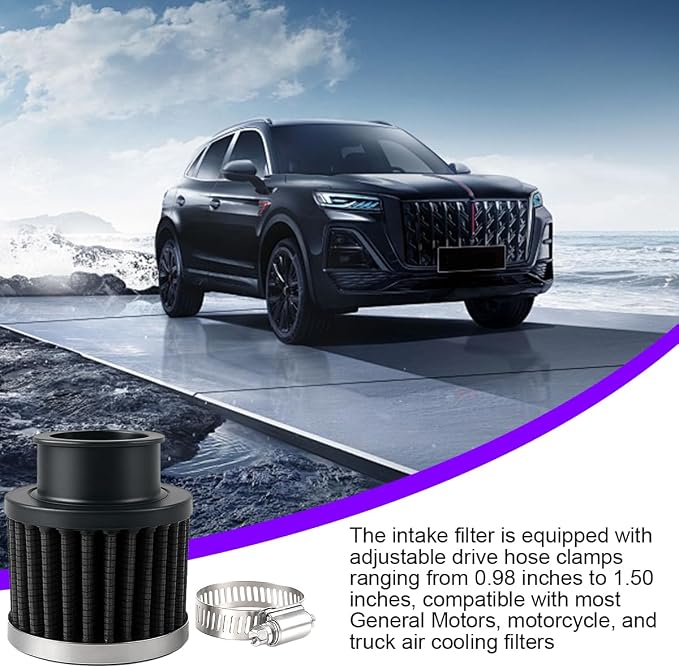 Zpana Car Air Intake Filter, Hight Flow Performance Auto Crankcase Breather - Image 5