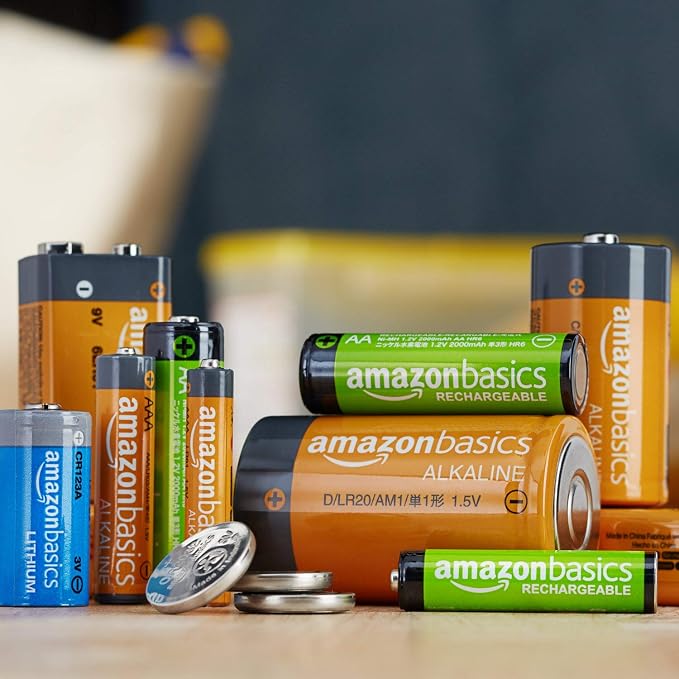 Amazon Basics 4-Pack Rechargeable D Cell NiMH Batteries, 10000 mAh, Pre-Charged - Image 6