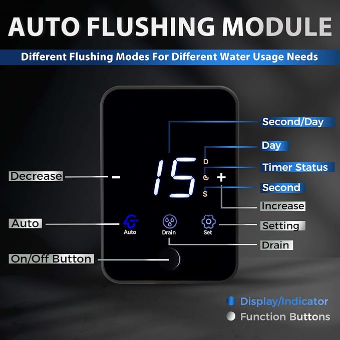 iSpring WSP50ARJ-BP Whole House Prefilter, Spin-Down Sediment Water Filter - Image 6
