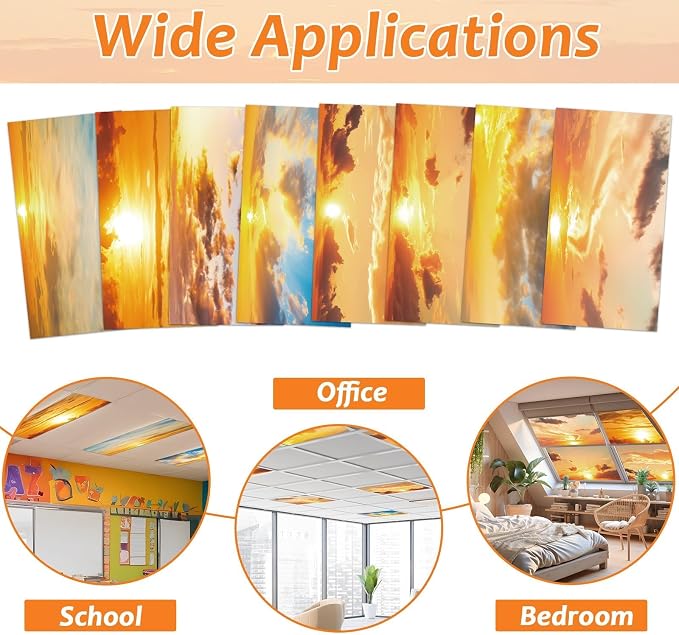 8 Pcs Fluorescent Light Covers - Image 4