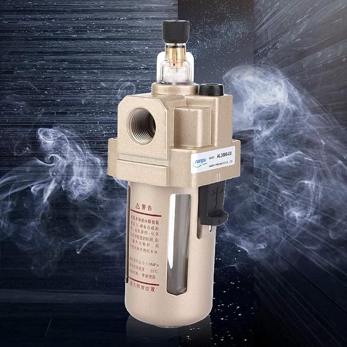 3/8" Compressed Air Line Filter, Air Compressor Drain Oil Mister Water Moisture - Image 3