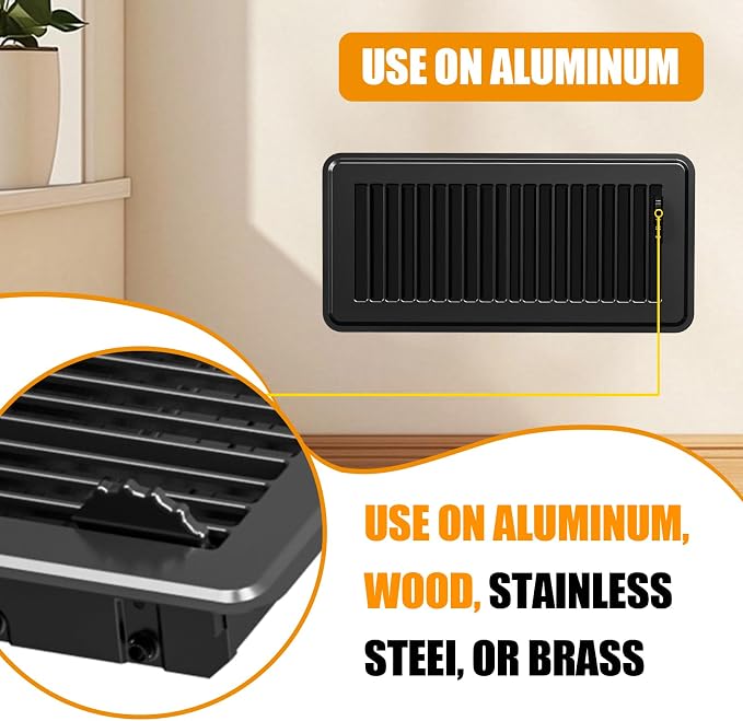 2 Pack Floor Register 4 x 10'', Floor Vent Cover - Image 4