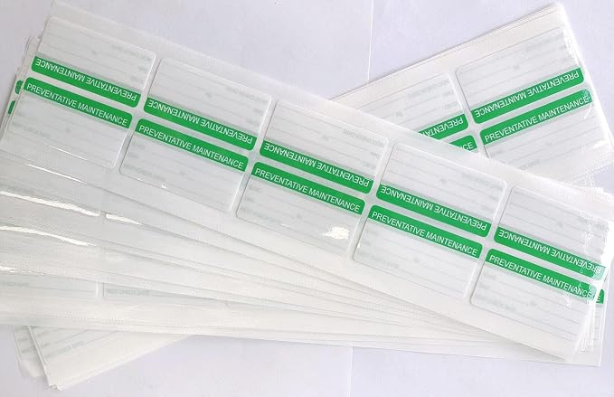 180 Pcs Self-Laminating Preventative Maintenance Stickers 1 x 2 Inch Waterproof - Image 7