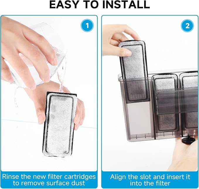 AQQA 16 Packs Aquarium Filter Cartridges - Image 7