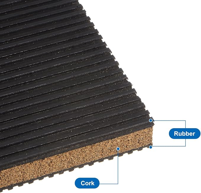 uxcell 12pcs Ribbed Anti-Vibration Isolation Rubber Pads 2" Length x 7/8" Thick - Image 4