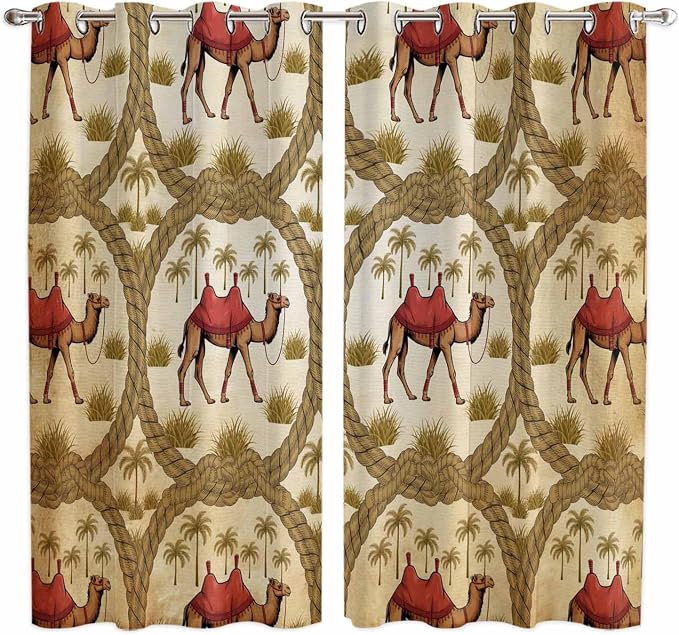 2 Panel Kitchen Cafe Curtains, Window Decor Tier Curtains by Hokiten