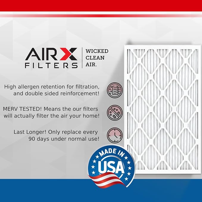 AIRX FILTERS WICKED CLEAN AIR. 16x16x2 Air Filter MERV 13 Electrostatic Pleated - Image 3