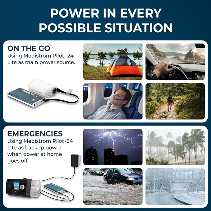Bundle: Medistrom Pilot 24 Lite - 95Wh CPAP Battery Backup Power Supply - Image 6