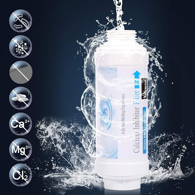 CozyCabin Pack of 2 Mist Calcium Inhibitor Filter Outdoor Misting System Filter - Image 2