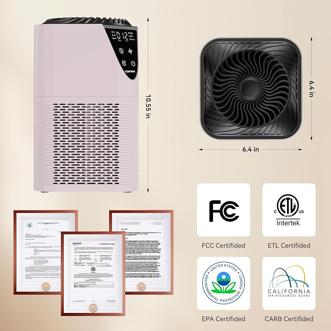 Air Purifiers for Home Large Room up to 1750 Sq Ft, H13 True HEPA Filter Air - Image 6