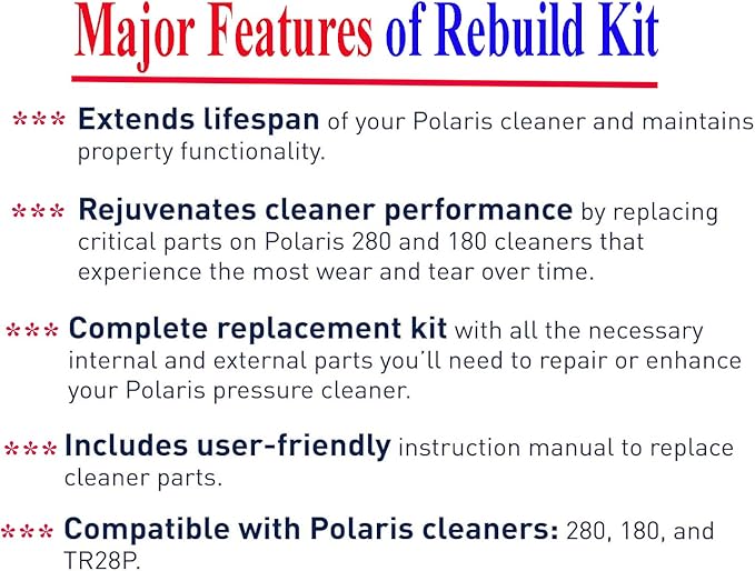 ATIE Pool Cleaner Tune Up Rebuild Kit Compatible - Image 4