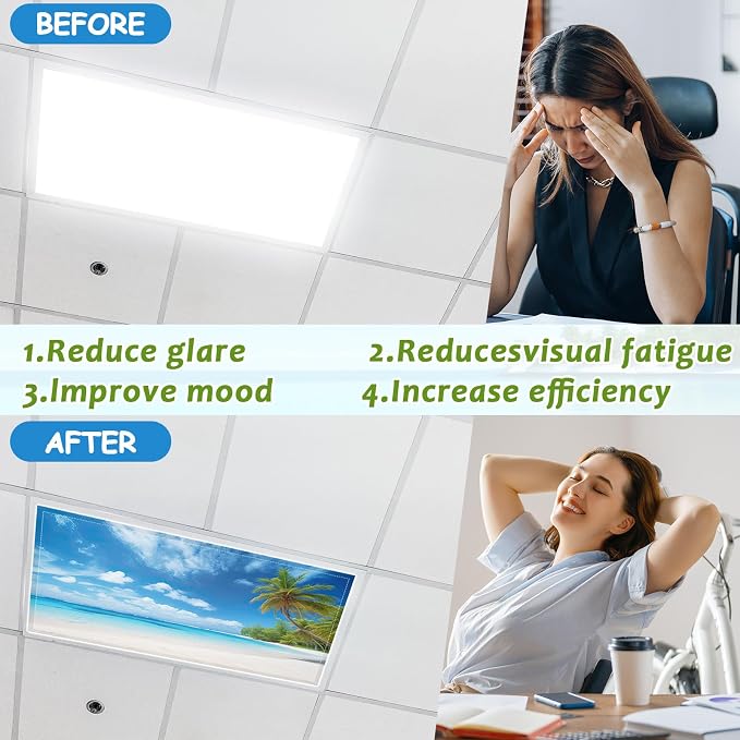 6 Pcs Fluorescent Light Covers - Image 4