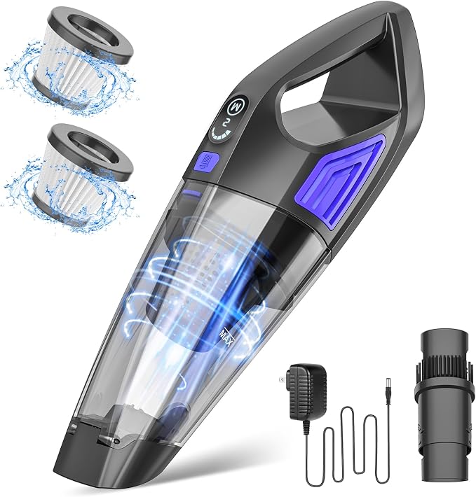 Handheld Vacuum Cordless Cleaner, Powerful Portable and Dust Buster Hand Vcauum by ATONEP