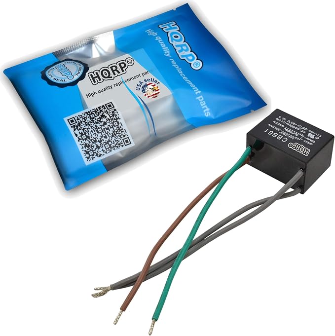 HQRP Ceiling Fan Capacitor CBB61 5uf+5uf 4-Wire - Image 2