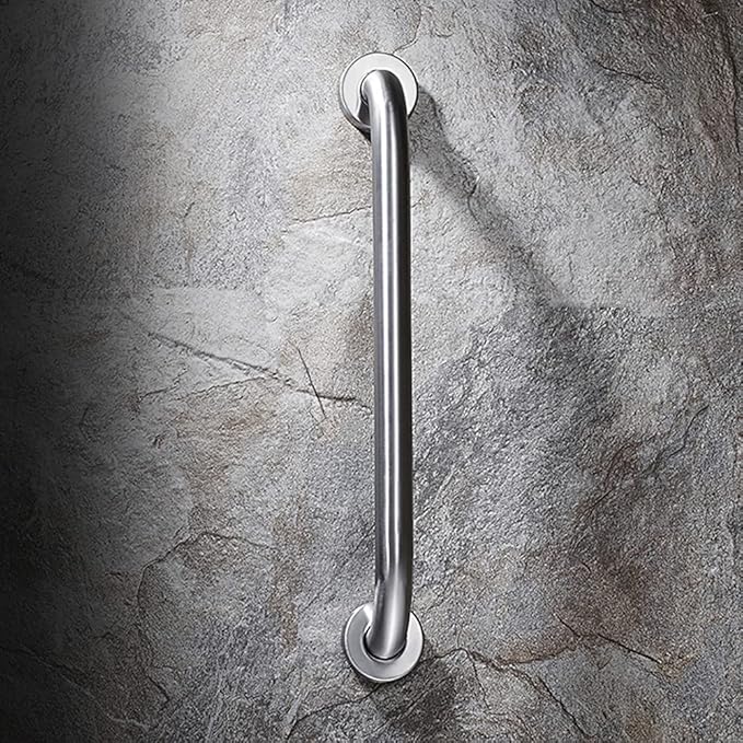 Stainless Steel Bathroom Safety Shower Grab Bar, Anti Slip Bathtubs Grab Bars,Toilet Assist Saft Handle Handrail ADA Compliant 500lbs for Handicap Elderly Senior (Brushed, 12 Inches 2 Pack)