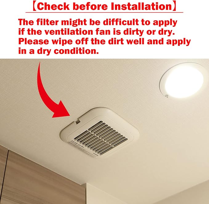 Easy Apply Dust Filter for Ventilation Fan, Peel & Stick, Self-Adhesive - Image 6