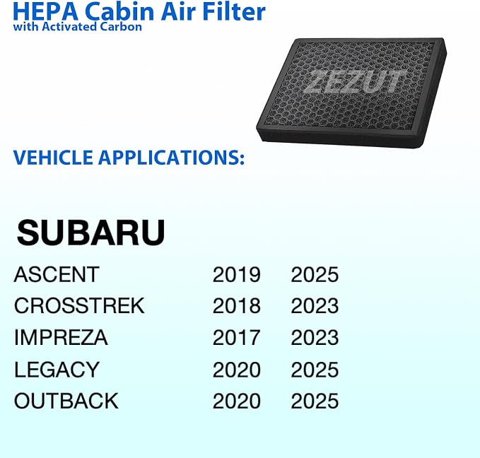 Cabin Air Filter, for 2019-2025 Subaru Ascent, 2018-2023 Crosstrek, 2017-2023 - Image 2