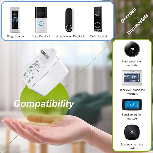 24V AC Transformer, 24 Volt 25VA Door Bell Transformers Compatible - Image 5