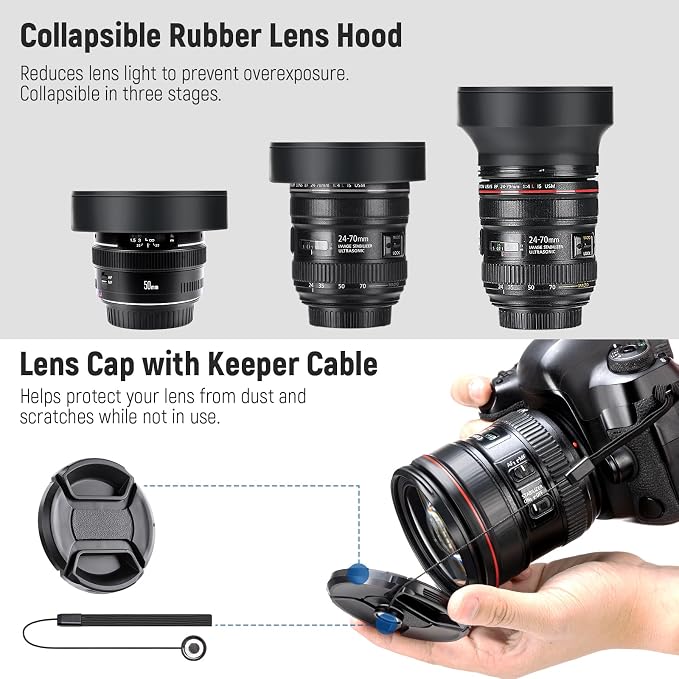 NEEWER 40.5mm ND Filter Pack and Lens Accessories, ND2 ND4 ND8 UV FLD CPL - Image 7