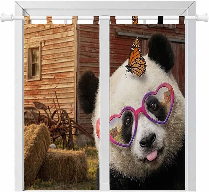 Farm Panda Living Room Curtains 84 Inch Length, Window Curtains Tab Top by Unknown
